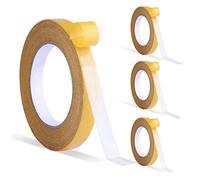 Wzxksoac 4 Rollos De Cinta De Doble Cara, 0,59 Pulgadas X 66 Pies (20 M) Cinta Transparente SúPer Pegajosa Cinta De Tela Adhesivo De Pared Fuerte De Alta Viscosidad