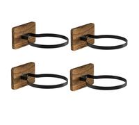 Wzxksoac 4 Soportes de Madera para Pared para Baloncesto, para Guardar Pelotas de Fútbol, Baloncesto, Rugby, Etc.