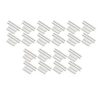 Wzxksoac 40 Juegos de 80 Piezas de 6 Cuerdas de Guitarra Acústica Bone Bridge Saddle Y Nut Hechas de Hueso Real