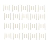 Wzxksoac 40 Juegos de 80 Piezas de 6 Cuerdas de Guitarra Acústica Bone Bridge Saddle Y Nut Hechas de Hueso Real