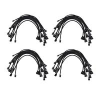 Wzxksoac 40 Piezas 4 PWM Extensión de Ventilador Cable de Alimentación Conector Caso Macho A Hembra Cables Extensibles Compatibles con Ventilador de 4/3