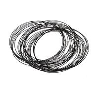 Wzxksoac 40 pzs Collar con Cadena de Collar de Metal Negro Gargantilla