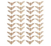Wzxksoac 40Pcs 8X8cm Madera Tallada Esquina Onlay Muebles Decoraciones para El Hogar Apliques Sin Pintar