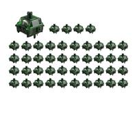 Wzxksoac 45 Interruptores de Niebla Verde de 5 Pines, 60 GF, Lubricados Linealmente para Teclados Mecánicos MX.
