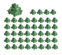 Wzxksoac 45 Interruptores Lineales V3 Pro Matcha Green de 3 Pines y 50 GF para Teclados Mecánicos MX, Escritura