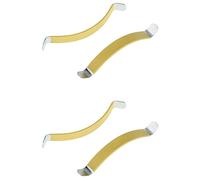 Wzxksoac 4Pcs Separadores de Cuerdas de Metal Guitarra Luthier Herramienta para Limpiar Diapasón Amarillo
