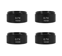 Wzxksoac 4piezas WD120 0.7X Microscopio EstéReo Trinocular Lente Objetivo Auxiliar Lente Barlow Rosca de 48 mm