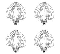 Wzxksoac 4X Accesorios para Batidora de Pie de Elevación de 7 Cuartos, Cabezal Mezclador, Batidor, Adecuado para KSM7586P / 7990/8990
