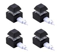Wzxksoac 4X Mini Teclado Teclado Macro RGB DIY Personalizar Teclado de Acceso Directo Juegos Teclado MecáNico Programable Interruptor Rojo 1 Tecla