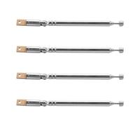 Wzxksoac 4X Reemplazo 25.4cm 10 Pulgada 5 Secciones Antena Aerea Telescopica para Radio TV
