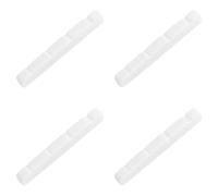 Wzxksoac 4X Tuerca para Bajo de Hueso con Fondo Plano Previamente Ranurada para 4 Cuerdas PB, 38X3.5X5 / 4.5 mm