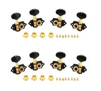 Wzxksoac 4x Ukelele de Engranaje Abierto Vintage 4R4L Clavijas de AfinacióN de Guitarra de 4 Cuerdas Afinadores de Llaves Cabezal de MáQuina Accesorio de Guitarra