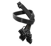 Wzxksoac 4XCPU 8 una 16 Macho Cable de ExtensióN de Tarjeta de Video PCI-E 5.0 12VHPWR RTX4080 RTX4090 Cable Adaptador de Tarjeta GráFica Negro