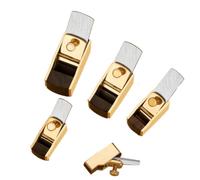 Wzxksoac 5 Cuchillas de Corte HSS Convexas para ViolíN, Envoltura de LatóN, Cepillos de Fondo Plano para Guitarra, Herramientas de Bricolaje para ReparacióN de CarpinteríA.