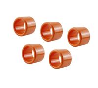 Wzxksoac 5 Protectores de Tubo para Soporte de Caña de Pescar, 1,5 mm, Color Naranja