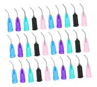 Wzxksoac 50 Agujas Aplicadoras con Punta Doblada: Herramientas de DispensacióN de PrecisióN para Esmaltes y CeráMica. Agujas para Proyectos de Arcilla DIY.