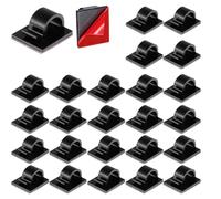 Wzxksoac 50 Mini Autoadhesivos para Sujetar Cables, para, para Escritorio y Exteriores.
