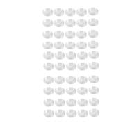 Wzxksoac 50 Pzs Caja de Monedas de Plastico Transparente Redonda Pequena 24mm