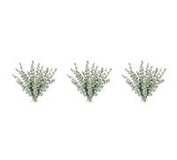 Wzxksoac 54 Piezas de Tallos de Eucalipto Tallos de Hojas de Eucalipto Artificiales Ramas de Hojas de Toque Verde Gris Verdadero