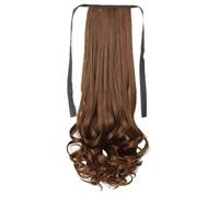 Wzxksoac 58 cm Peluca de Pelo y Rizado para Mujer de Caballo Estilo de de Peluca Ondulada Grande de Caballo de Pelo y Rizado Realista C