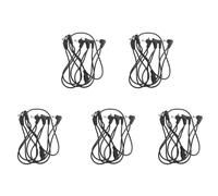 Wzxksoac 5X 6 Vias Cable de Arnes de Cadena de Margaritas Electrodo Alambre de Cobre para Efectos de Guitarra Divisor Adaptador de Fuente de Alimentacion Negro