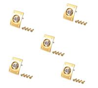 Wzxksoac 5X Enchufe de Estilo Cuadrado Placa de Guitarra Guitarra de Bajo de Entrada de Salida de 1/4 Conector para Piezas Y Accesorios de Guitarra Eléctrica