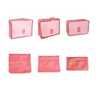 Wzxksoac 6 Bolsas de Viaje para Guardar Maletas, Organizador Portátil de Equipaje, Organizador de Ropa y Zapatos, Plegable.