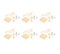 Wzxksoac 6 Juego de Tapas de Interruptor de Cavidad de Golpeador Amarillo Los Tornillos de Soporte de la Placa del de Recogida Se Ajustan Al Kit de Estilo de Guitarra
