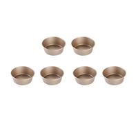 Wzxksoac 6 Moldes para Hamburguesas, Plantilla Circular, Cacerola de Acero Inoxidable, Esfera, Molde para Pasteles, Tostadora, Sartenes para Horno, Kits de Pizza para Hornear