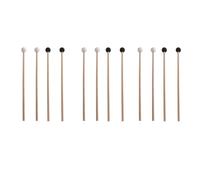 Wzxksoac 6 Pares de de Goma, Piezas de Instrumentos de PercusióN, Mazos de XilóFono/Marimba, Martillo -3, Cabezal de Goma