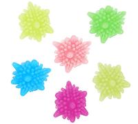 Wzxksoac 6 Piezas Bola Mágica De Lavandería Reutilizable Máquina De Limpieza De Casa Suavizante Ropa Lavadora Forma De Estrella De Mar Bola De Limpieza Sólida Color Al Azar