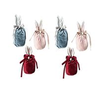 Wzxksoac 6 Piezas Bolsas de Embalaje de Regalo de Conejito de Pascua Bolsas de Dulces de Chocolate de Conejo, Organizador de Joyas para Fiestas de CumpleañOs y Bodas