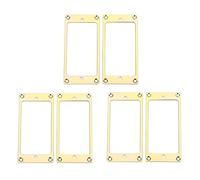 Wzxksoac 6 Piezas Cubierta de Humbucker Plano de Metal Anillo de Montaje de de Fonocaptor de Guitarra