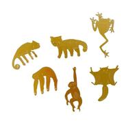 Wzxksoac 6 Piezas de Plantas en Macetas, Decoración de Animales, Simulación de Animales, Adornos de Escultura de Metal, Decoraciones de Macetas de Jardín