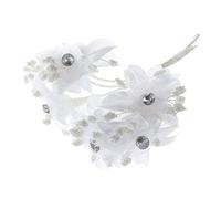 Wzxksoac 6 Unids Rosas Artificiales Zapatos De Boda De Diamante Tocado DecoraciÓN Del Hogar DIY Flores Artificiales Nupcial Collage Collage () 3.5 Cm