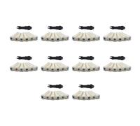 Wzxksoac 60X Pasadores de Puente de Guitarra AcúStica de Material de Hueso de Ganado de Guitarra con Punto de Concha de Perla para Accesorios de Guitarra FolclóRica AcúStica
