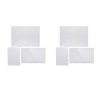 Wzxksoac 6X A7 / A6 / A5 Forma de Cuaderno de Silicona Molde de Resina DIY Molde de Cristal de Epoxi Molde de Silicona Transparente Libro