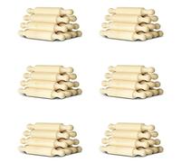 Wzxksoac 6X Mini Rodillo de Madera de 6 Pulgadas de para Hornear Cocina Rodillo Pequeño Rodillo de Masa de Madera para Niños Pasta de Fondant