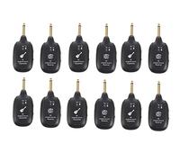 Wzxksoac 6X UHF Guitar Inalambrico Transmisor Receptor Incorporado Recargable