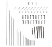 Wzxksoac 71 Piezas Juegos Herramientas para Reparación Oboe, Piezas Mantenimiento, Tornillos Varilla Roscada, Piezas Repuesto para Oboe, Accesorios para Instrumentos Viento Madera.