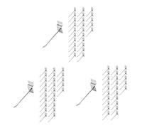 Wzxksoac 75 x Anzuelos Individuales de Tableros de Clavijas de Suspension de Tienda 100 mm