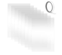 Wzxksoac 8 Cubiertas para Lentes de Cabina de Chorro Abrasivo, Película Protectora de 23 X 11 Pulgadas para Lente Interior de Cabina de Chorro de