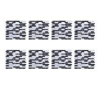 Wzxksoac 8X 3D Pegatinas de Pared Ladrillo Papel Pintado Azulejo para Cocina Baño Protector Salpicaduras Decoración para el Hogar 28X23.5cm