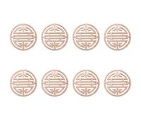 Wzxksoac 8X Estilo Europeo Apliques de Madera Tallada Vintage Calcomania de Talla de Madera de Puerta de Gabinete de Muebles Artesania de Decoracion de Casa (15cm)
