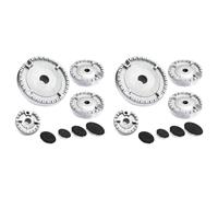 Wzxksoac 8X Juego Gorros para Cocina,Tapa para Estufa,Quemador Gas para Horno,Tapa para Llama,Tapa para Llama Quemador Gas Mejorada Que para