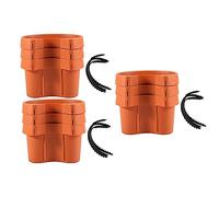 Wzxksoac 9 Pc Canaleta ÚNica Bajada de Agua Jardín Maceta Tubería de Drenaje Macetas de Flores Tubos Tubería