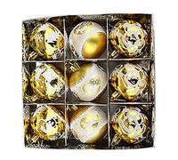 Wzxksoac 9 Piezas Bolas de Navidad Adornos de áRboles de Navidad Colgantes para DecoracióN del Hogar Fiesta de AñO PequeñOs Adornos Colgantes ()