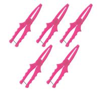 Wzxksoac Abrazadera de Plástico Alicates para Peces Abrazadera para Peces Pequeña Controlador de Peces Herramienta de Pesca Portátil Rosa