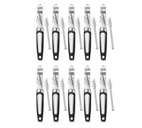 Wzxksoac Abrelatas Manual de 10 Piezas, Manejar de Agarre Suave y Antideslizante, Abrelatas de Mano Resistente, Abrelatas de Seguridad