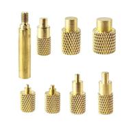 Wzxksoac Accesorio para Impresión 3D, Kit de Inserción de Tuercas Calientes de Latón, Cabezal de Rosca de Soldador, Puntas M2-M8 para Soldadura 936 T65 T85 HS01 Sh72.